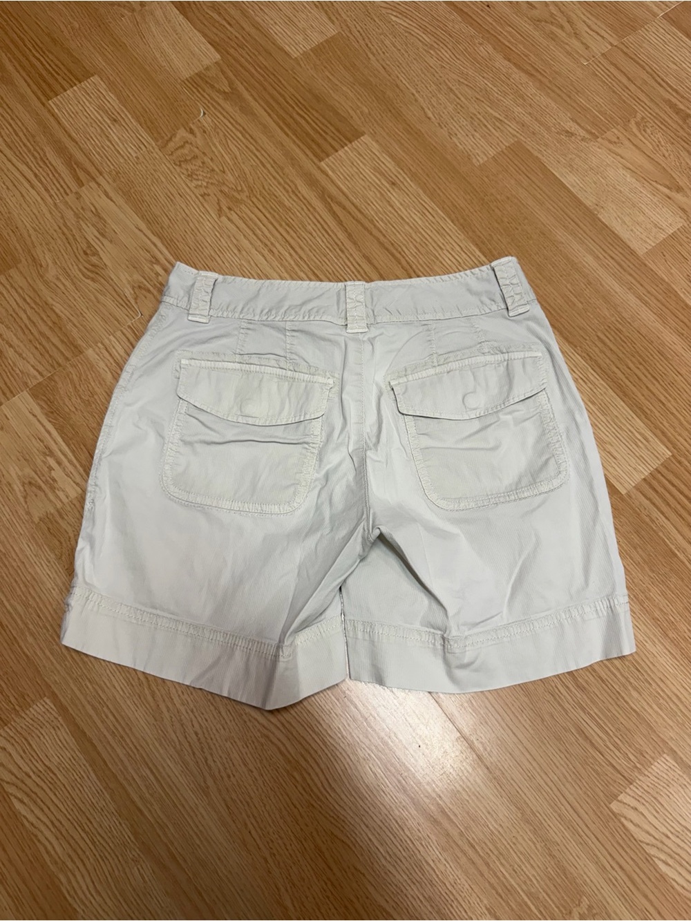 Eddie Bauer Size 2 Light Khaki Stretch Cotton Casual Hiking Utility Shorts - Picture 4 of 9